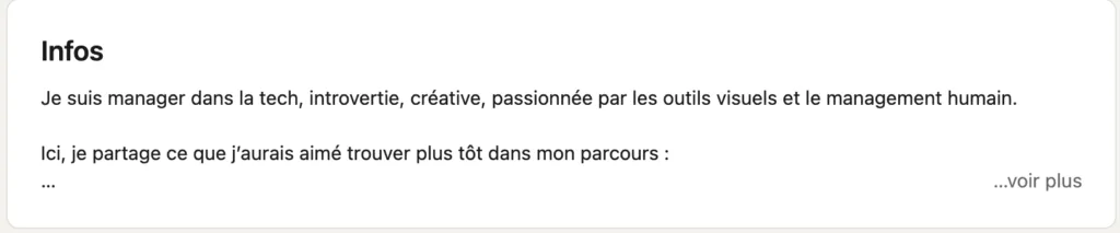 résumé LinkedIn