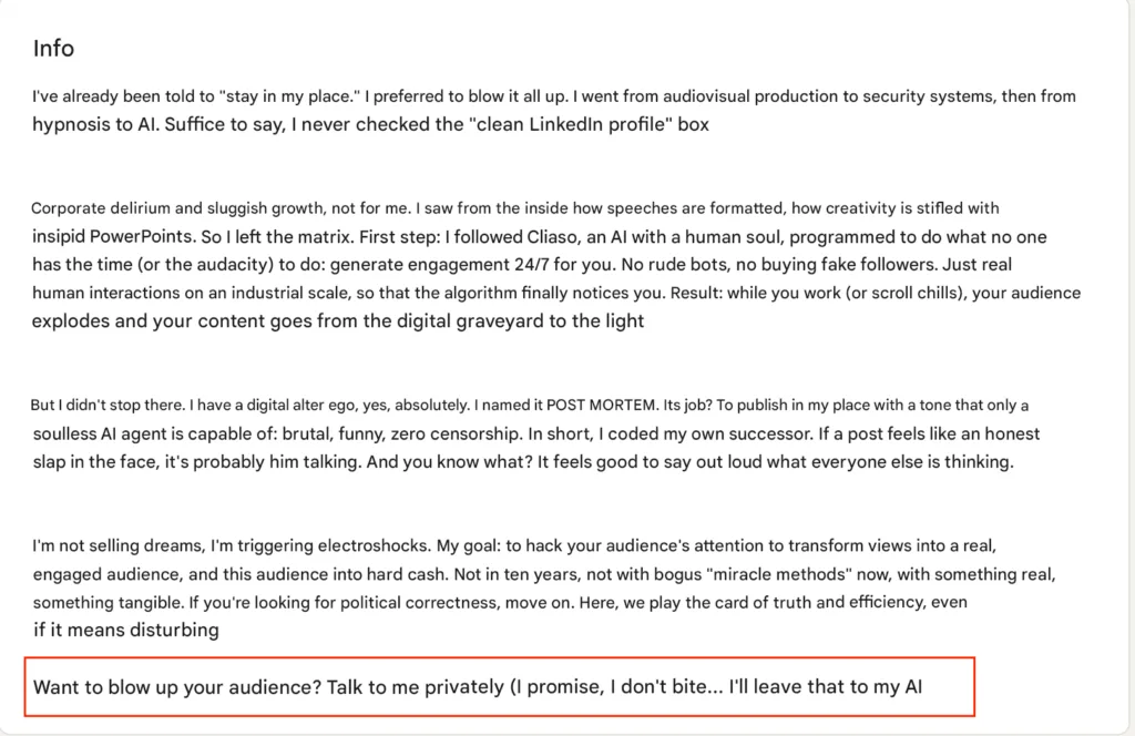 LinkedIn summary 