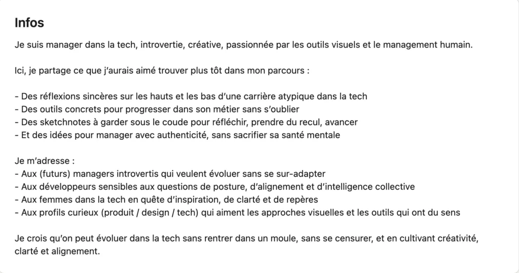 résumé LinkedIn