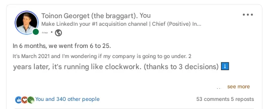 LinkedIn hook - PAC method
