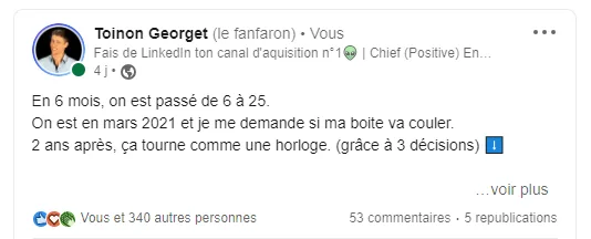 Phrase d'<strong>accroche</strong> LinkedIn méthode PAC