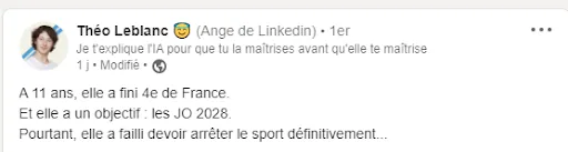 <strong>Phrase d'accroche LinkedIn</strong> tension narrative
