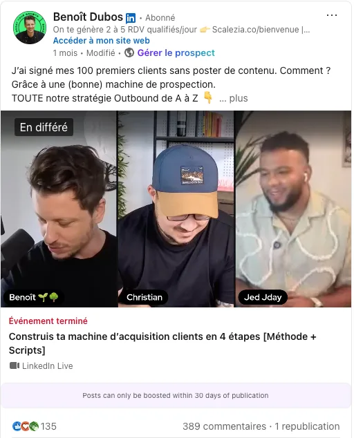 benoit dubos post 2