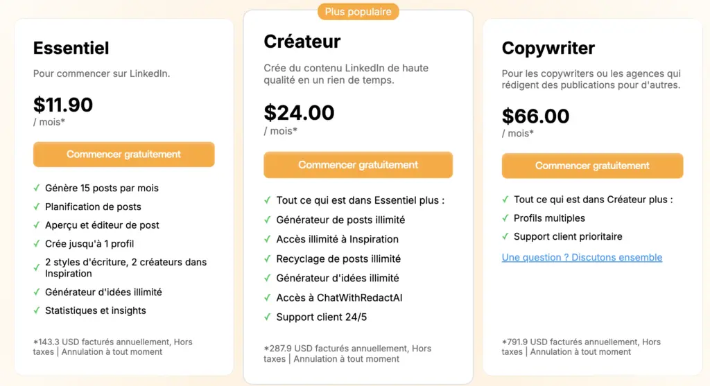 RedactAI prix